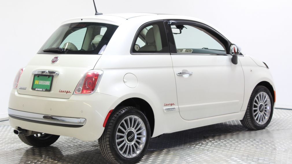 2012 Fiat 500 Lounge A/C toit ouvrant #6