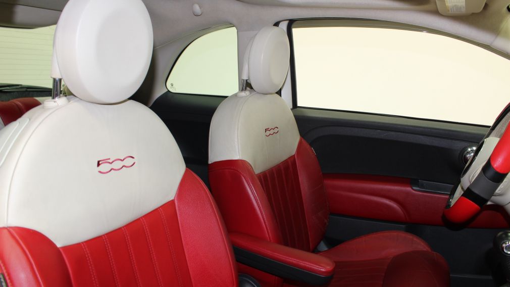 2012 Fiat 500 Lounge A/C toit ouvrant #19