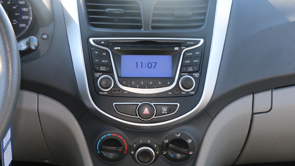 2013 Hyundai Accent L RADIO AM/FM/CD AUX/USB #4