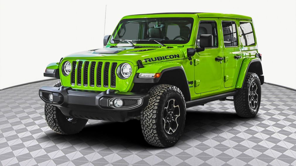 2021 Jeep Wrangler 4XE Unlimited Rubicon 4X4 CUIR SKY ONE-TOUCH #3
