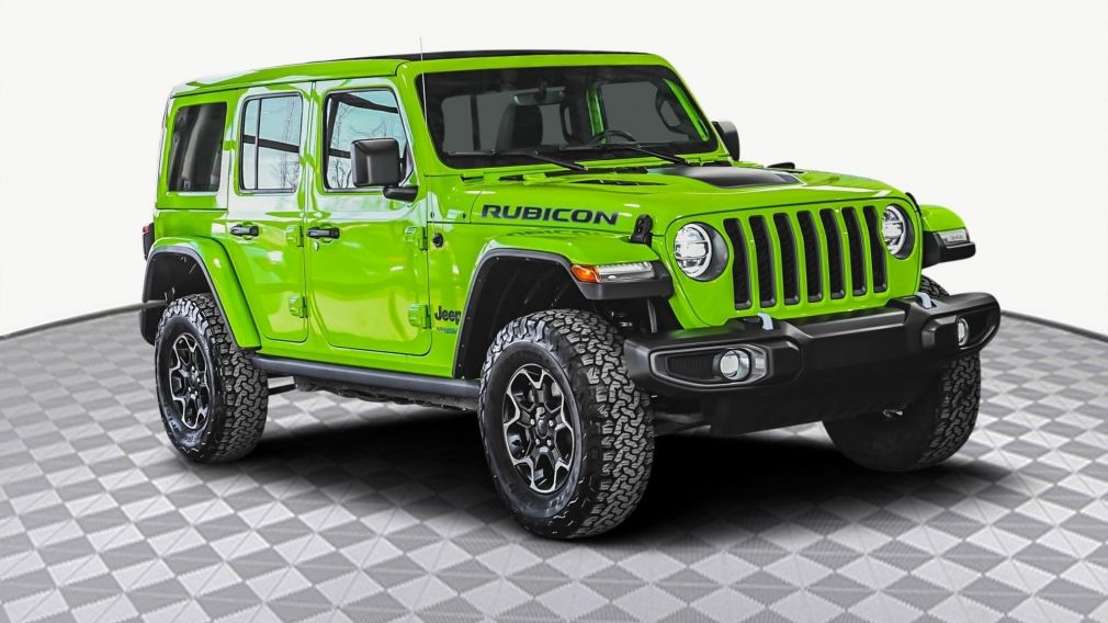 2021 Jeep Wrangler 4XE Unlimited Rubicon 4X4 CUIR SKY ONE-TOUCH #0
