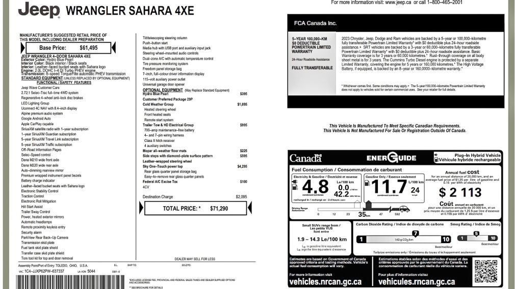 2023 Jeep Wrangler — photo 2