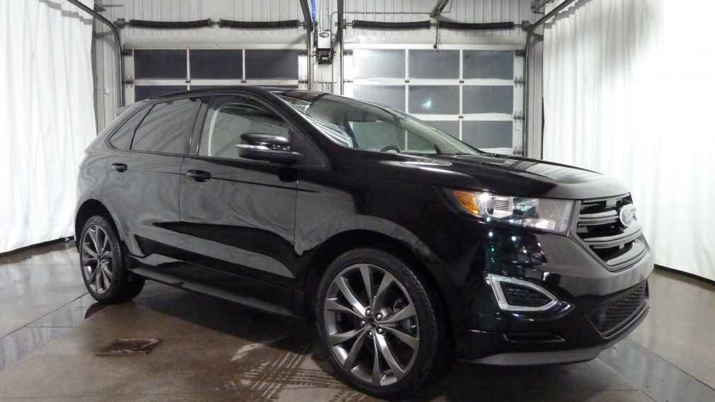 2016 Ford EDGE SPORT AWD CUIR TOIT GPS CAMÉRA ROUES 21'' #0