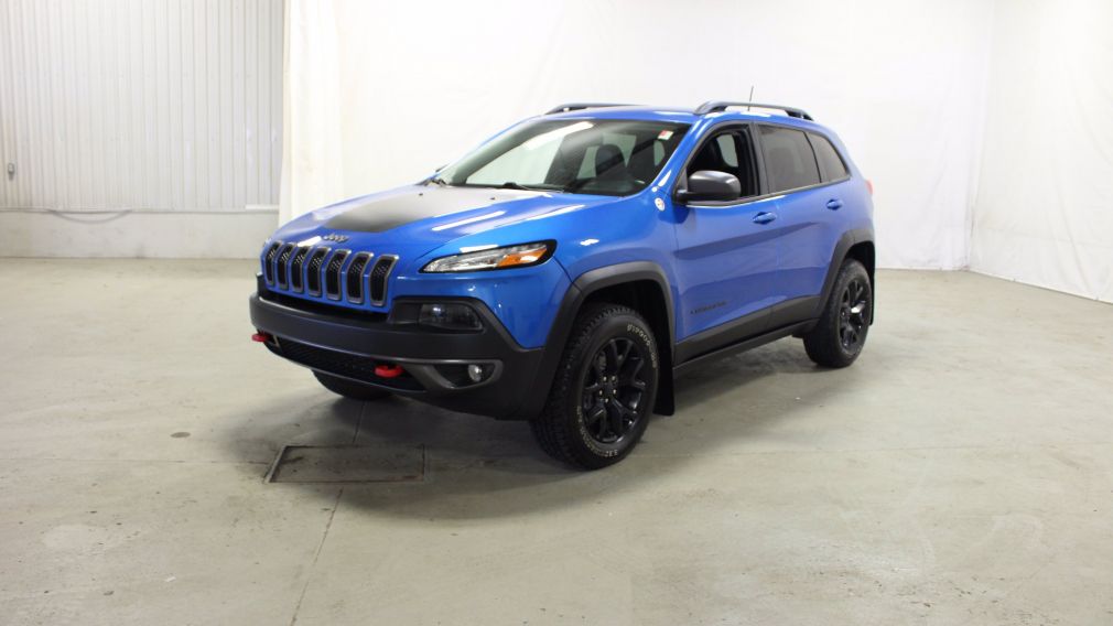 2017 Jeep Cherokee Trailhawk 4X4 V6 Cuir Mags Caméra Bluetooth #3