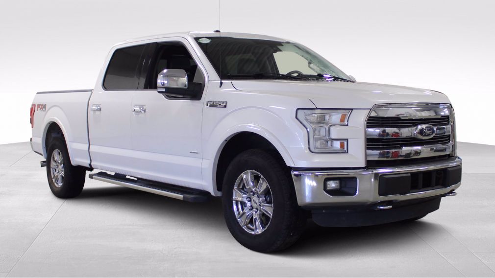 2015 Ford F150 Lariat Crew-Cab 4x4 Cuir Toit-Panoramique Navigati #0