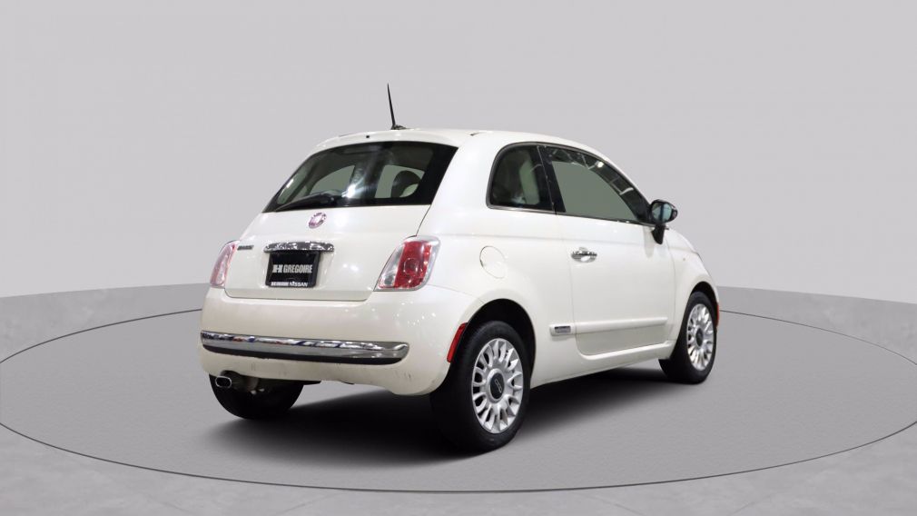 2012 Fiat 500 Lounge A/C GR ELECT BLUETOOTH TOIT CRUISE #6