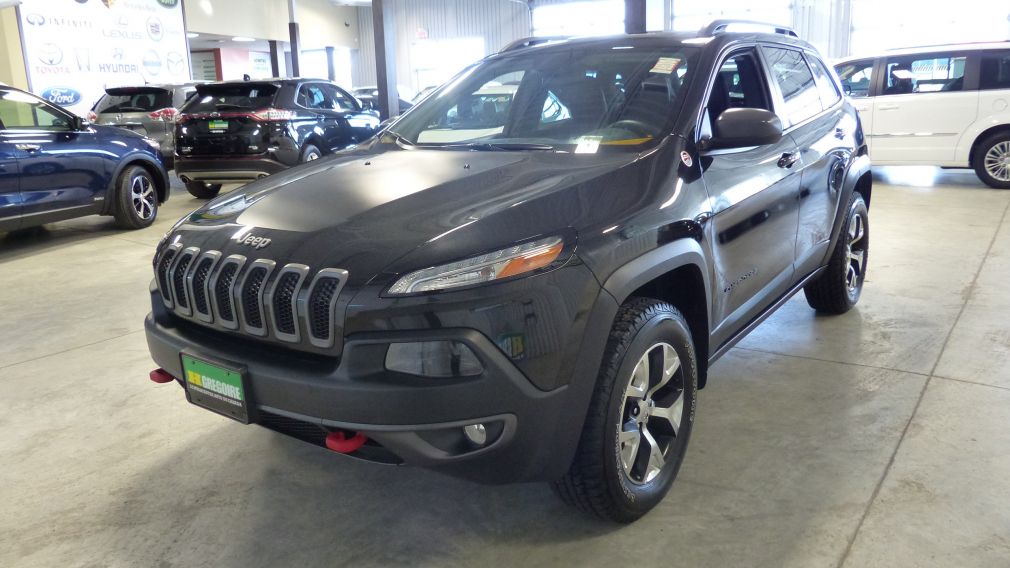 2016 Jeep Cherokee Trailhawk 4X4 V6 A/C (Cuir-Toit pano-Mags) #2