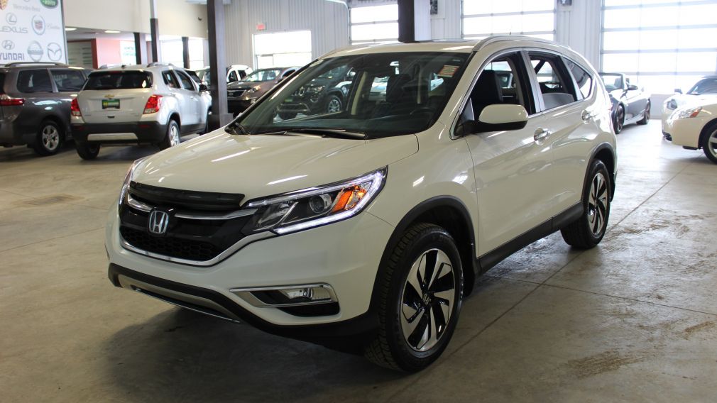 2015 Honda CRV Touring AWD (Cuir-Toit-Nav-Caméra-Mags) #3