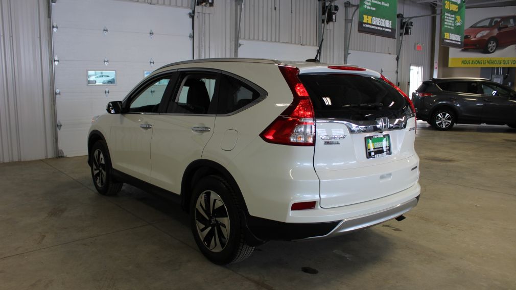 2015 Honda CRV Touring AWD (Cuir-Toit-Nav-Caméra-Mags) #5