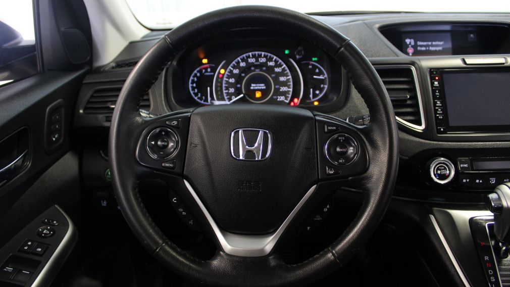 2015 Honda CRV Touring AWD (Cuir-Toit-Nav-Caméra-Mags) #9