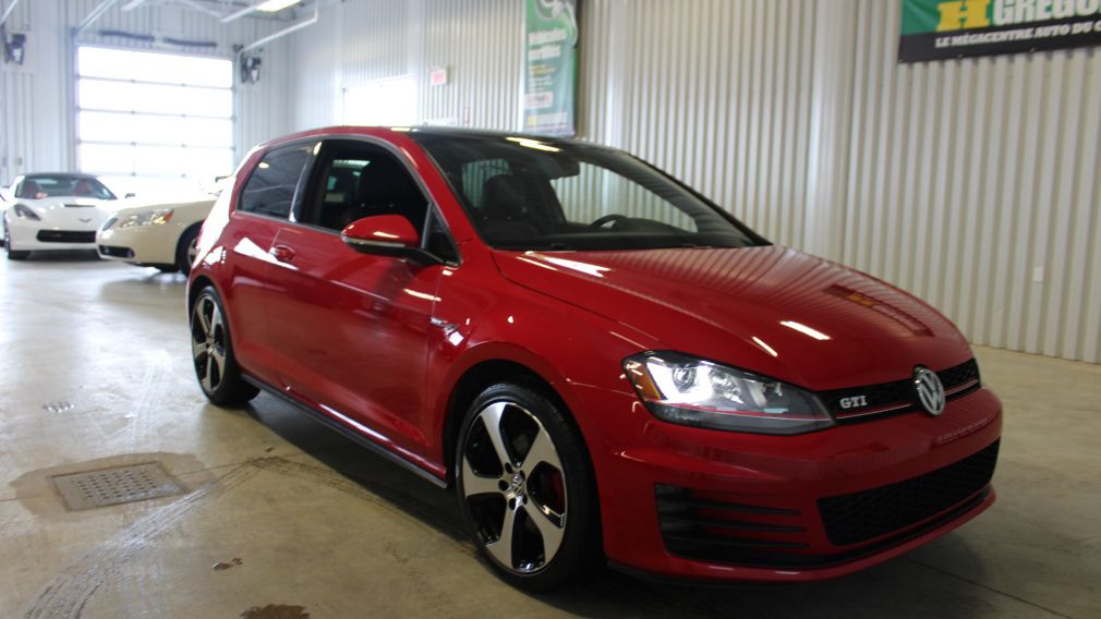 2015 Volkswagen GTI Autobahn DSG (Cuir-Toit-Mags-Bluetooth) #0