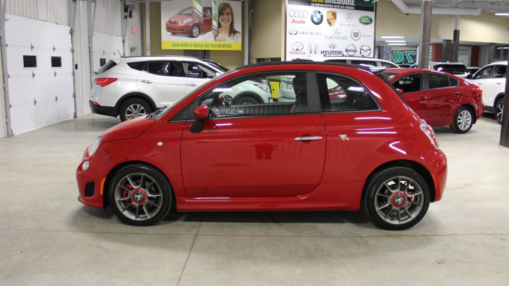 2013 Fiat 500 Abarth Turbo Convertible (Cuir-Mags-Bluetooth) #4