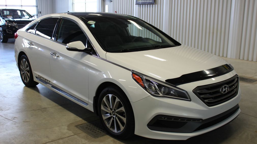 2015 Hyundai Sonata Sport tech (cuir-toit pano.-cam -Bluethooth) #0