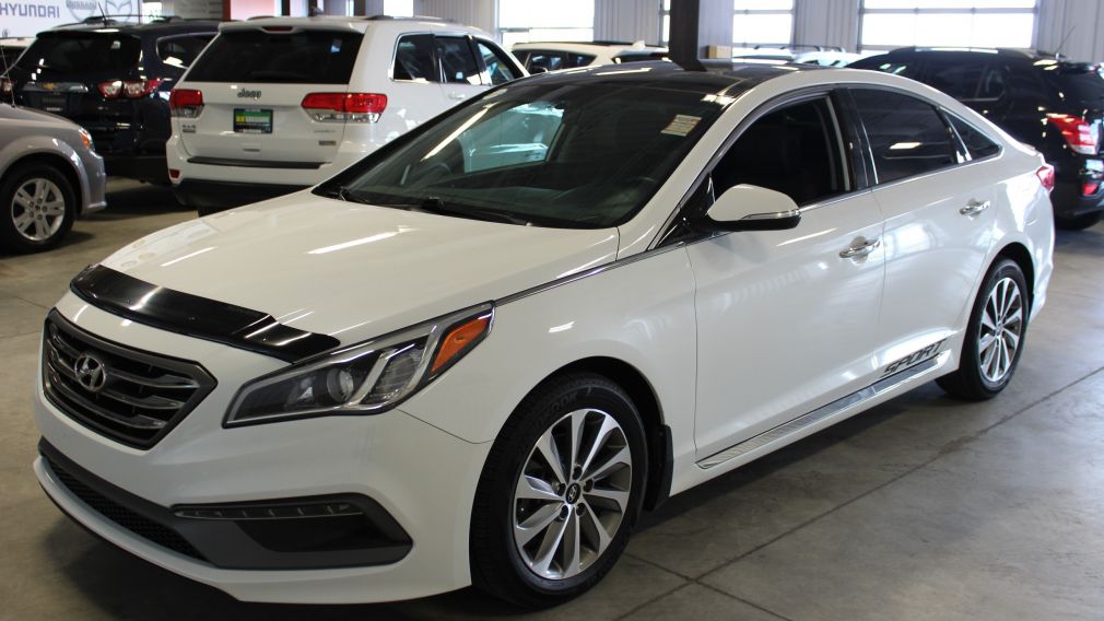 2015 Hyundai Sonata Sport tech (cuir-toit pano.-cam -Bluethooth) #3