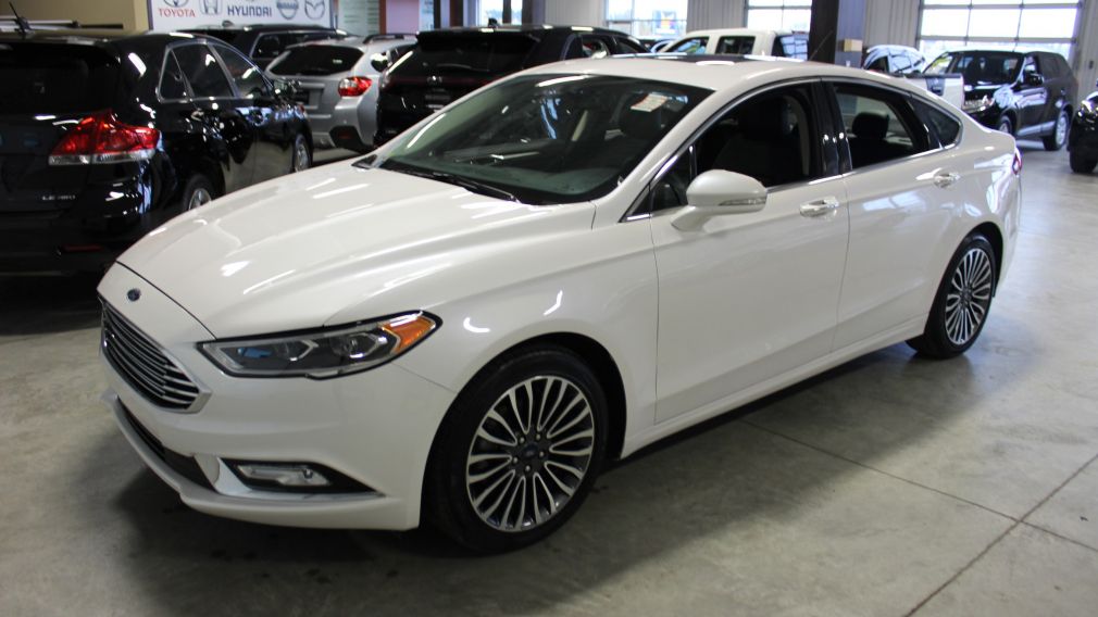 2017 Ford Fusion SE AWD CUIR TOIT NAV A/C Bluetooth #3