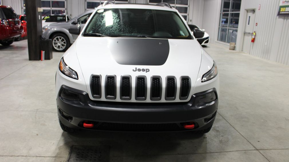 2016 Jeep Cherokee Trailhawk Awd Cuir Toit Panoramique Caméra A/C Blu #1