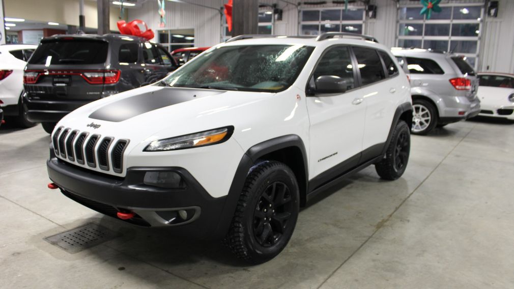 2016 Jeep Cherokee Trailhawk Awd Cuir Toit Panoramique Caméra A/C Blu #3