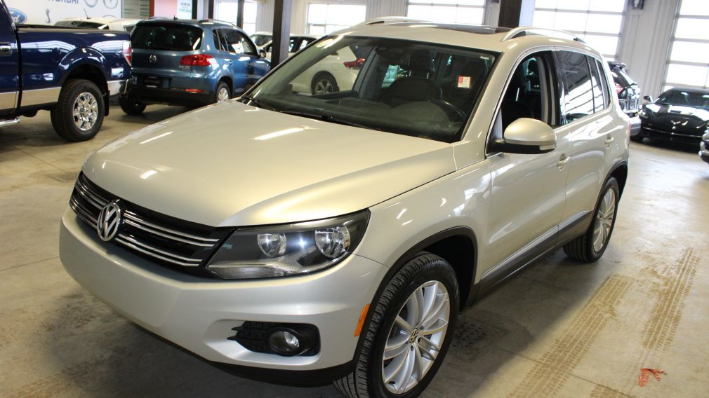 2013 Volkswagen Tiguan Highline AWD Cuir Toit-Ouvrant Mags #3