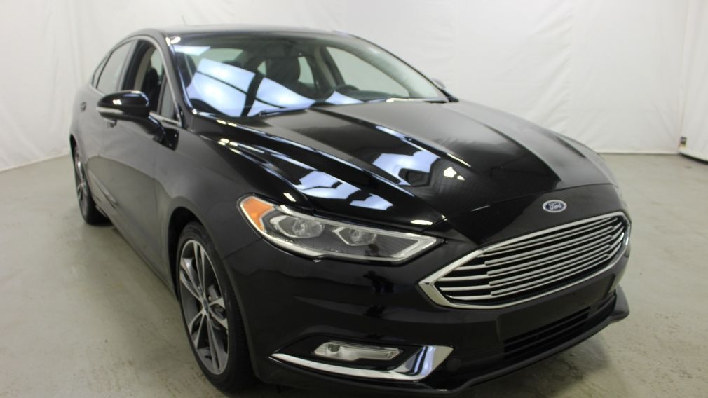 2018 Ford Fusion Titanium Awd Cuir Mags Bluetooth Toit-Ouvrant #0