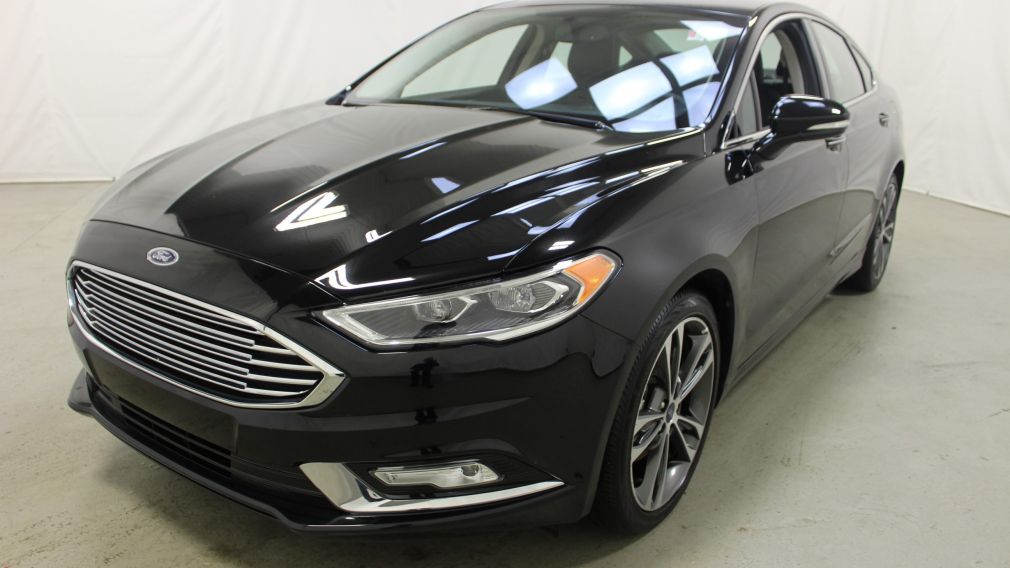 2018 Ford Fusion Titanium Awd Cuir Mags Bluetooth Toit-Ouvrant #3