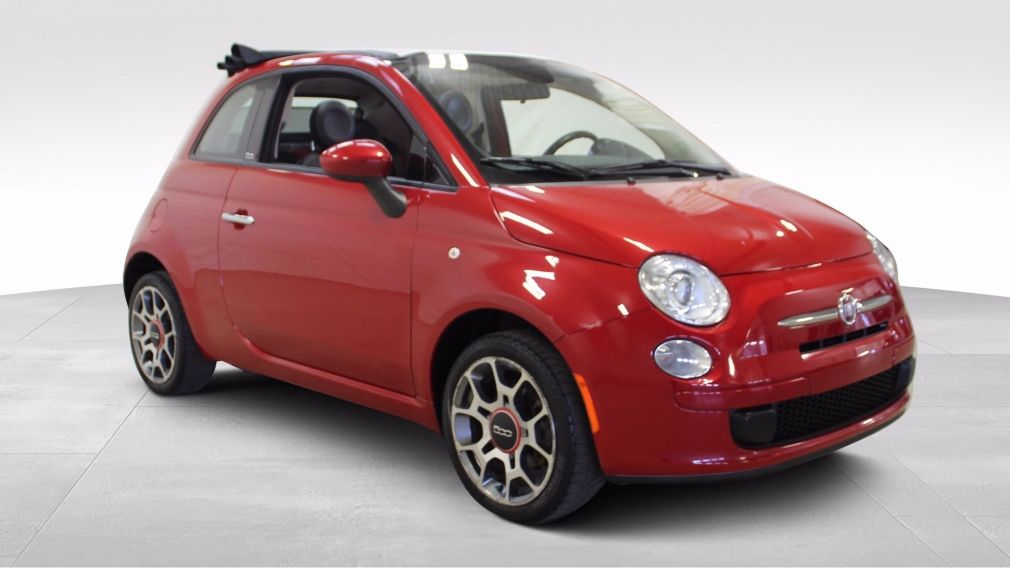 2015 Fiat 500c Cabriolet A/C Gr-Électrique Mags Bluetooth #0