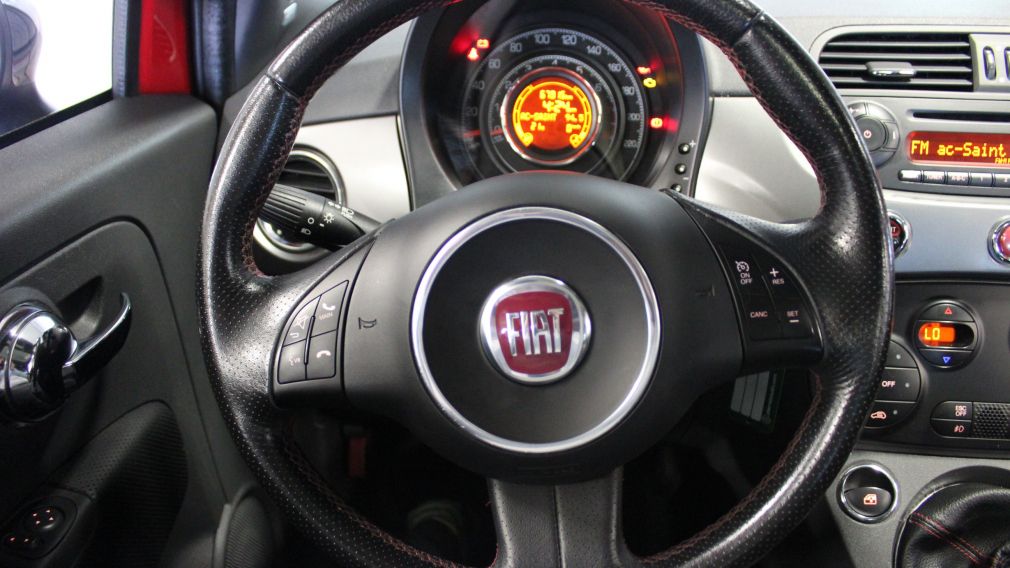 2012 Fiat 500 Sport CUIR TOIT A/C Gr-Électrique Bluetooth #12