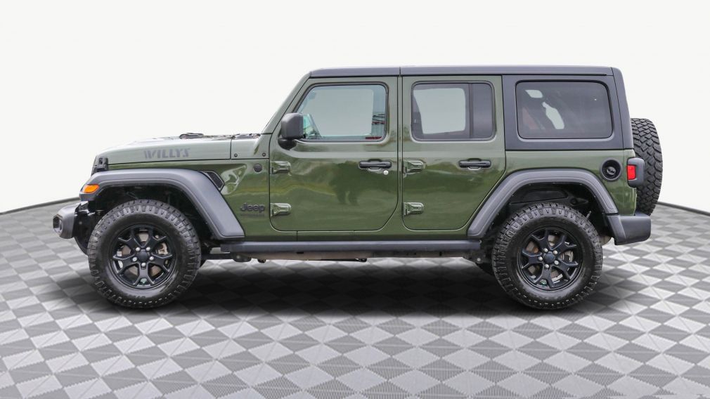 2021 Jeep Wrangler Unlimited Willys AWD - VOLANT ET SIÈGES CHAUFFANTS #3