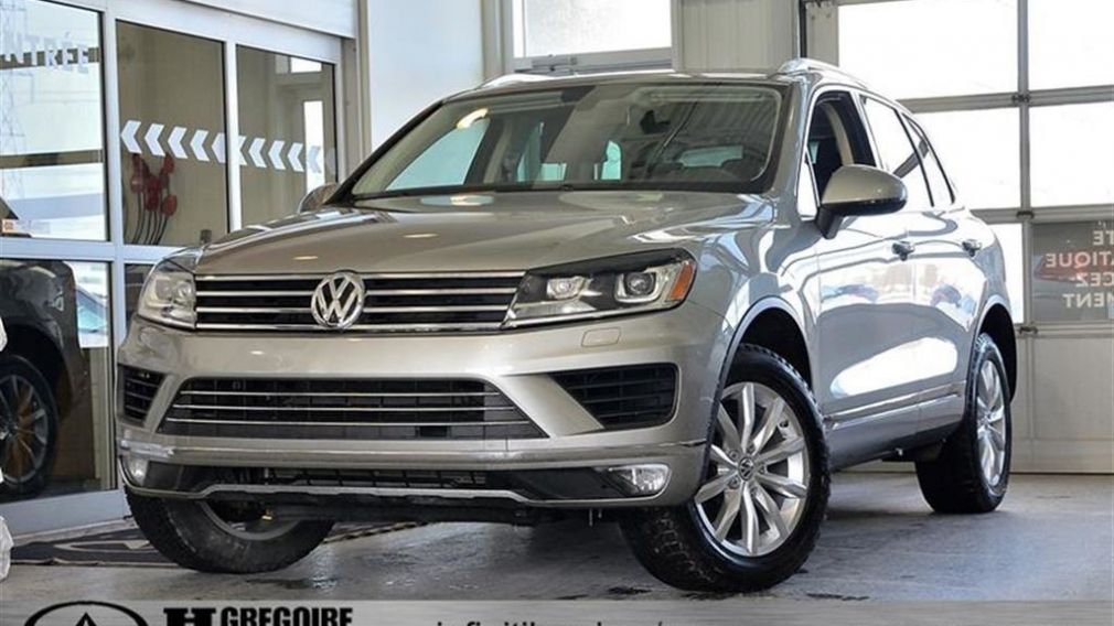 2016 Volkswagen Touareg AWD Sportline Cuir GPS Panoramique Bluetooth MP3 #0