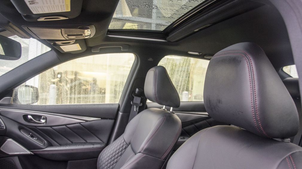 2018 Infiniti Q50 AWD Red-Sport 400HP GPS Sunroof Cuir Bluetooth CAM #23
