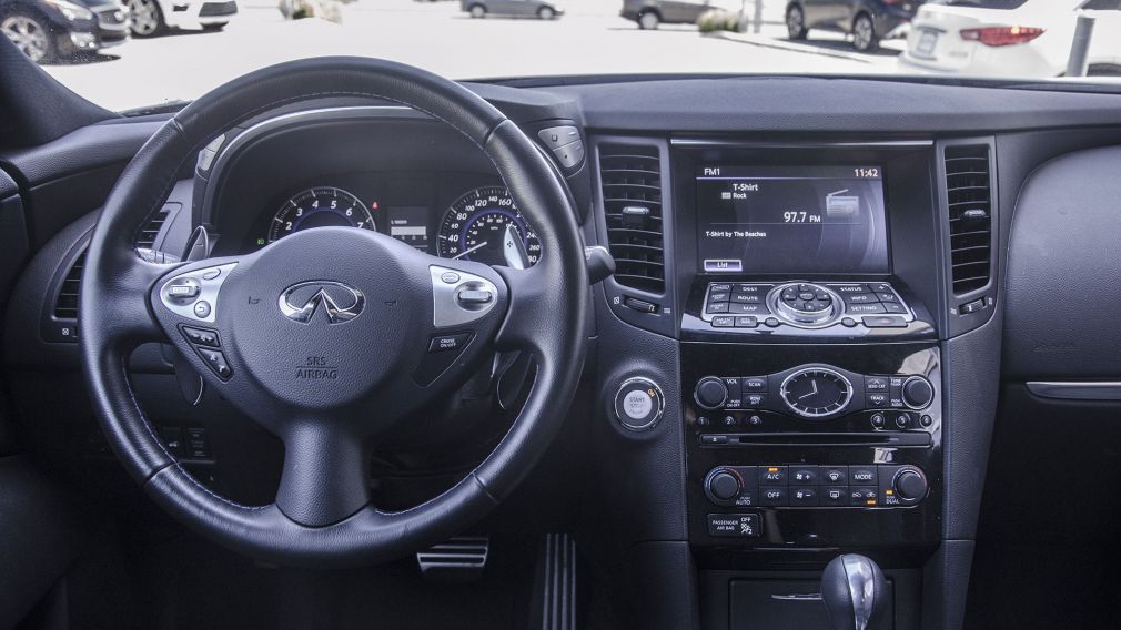 2017 Infiniti QX70 Sport AWD Sunroof GPS Cuir-Ventiler Bluetooth Cam #12