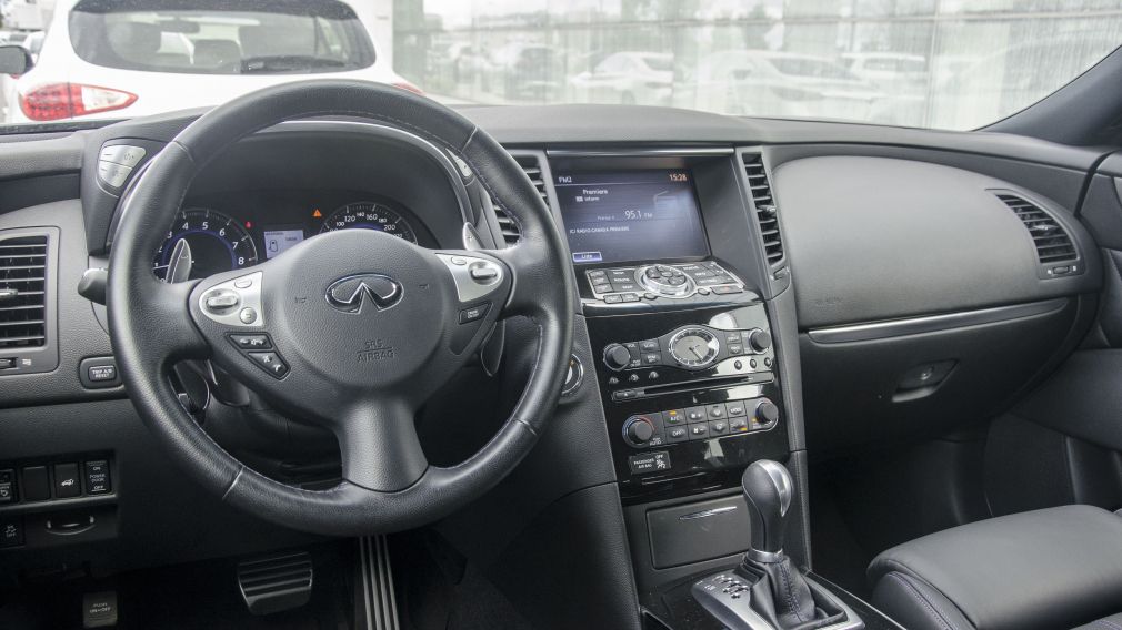 2017 Infiniti QX70 Sport AWD Sunroof GPS Cuir-Ventilé Bluetooth Cam #12