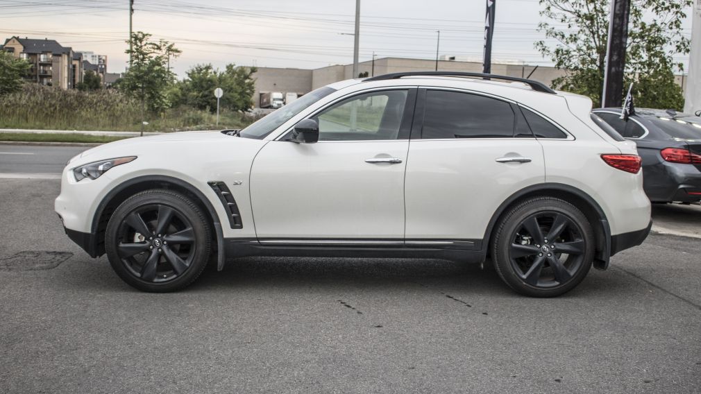 2017 Infiniti QX70 AWD Sunroof Cuir-Ventiler GPS Bluetooth Camera-360 #3