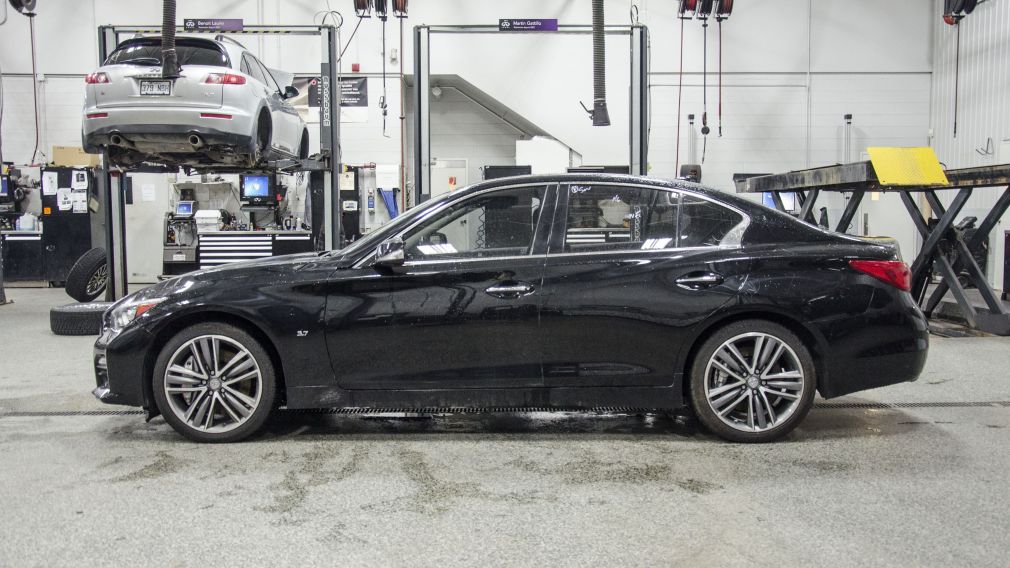 2014 Infiniti Q50 SPORT TECH FULL NOIR #3