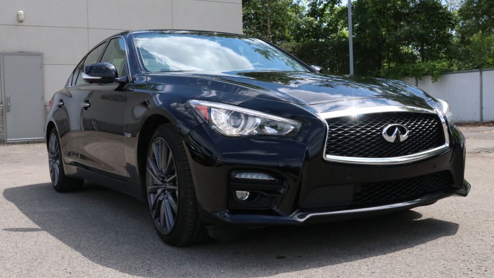 2016 Infiniti Q50 Red Sport 400 CUIR TOIT NAV MAGS 19 POUCES #0