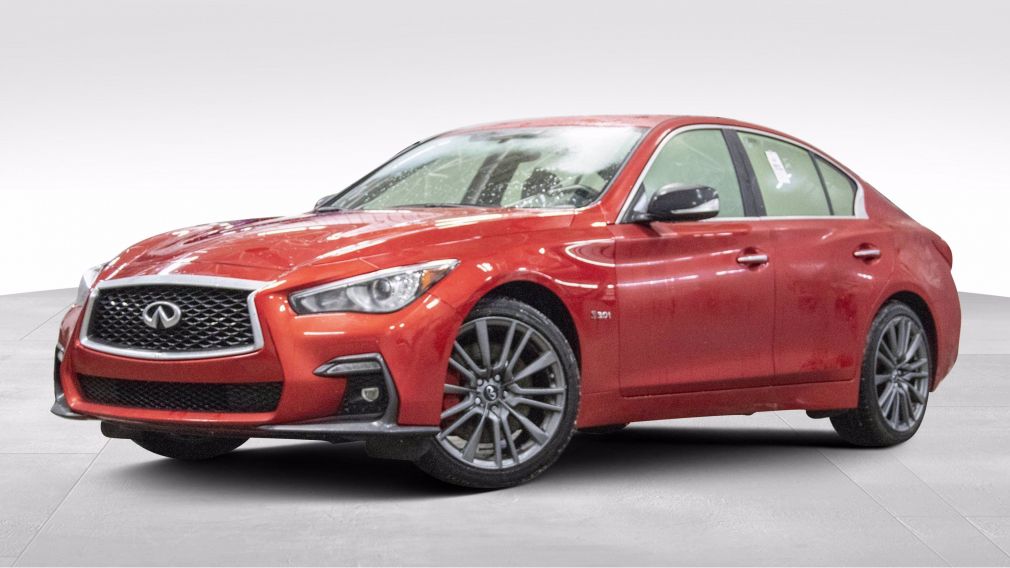 2018 Infiniti Q50 Red Sport 400 CUIR TOIT NAV MAGS 19 POUCES #0