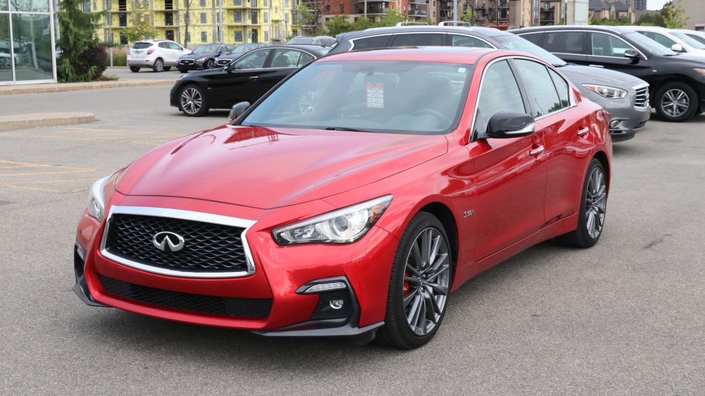 2018 Infiniti Q50 Red Sport 400 CUIR TOIT NAV MAGS 19 POUCES #34