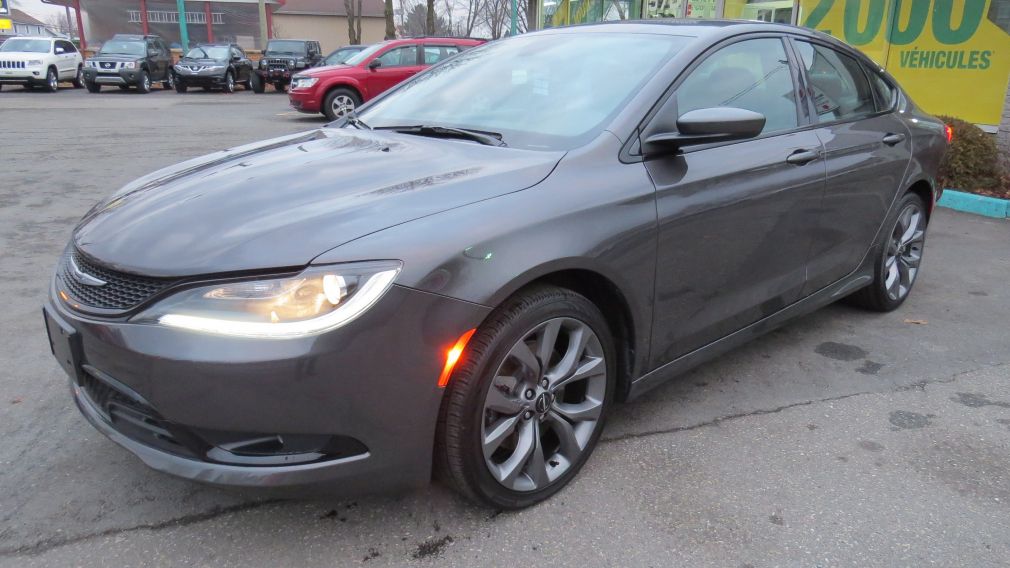 2015 Chrysler 200 S CUIR,MAGS,CAMERA RECUL,TOIT PANO,NAVI,GR ELECTRI #0