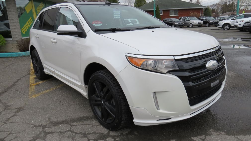 2013 Ford EDGE Sport AWD AUT A/C CUIR MAGS CAMERA TOIT PANO NAVI #0