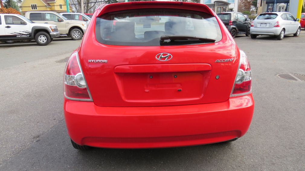 2010 Hyundai Accent L MAN 3 PORTES BAS MILLAGE #6