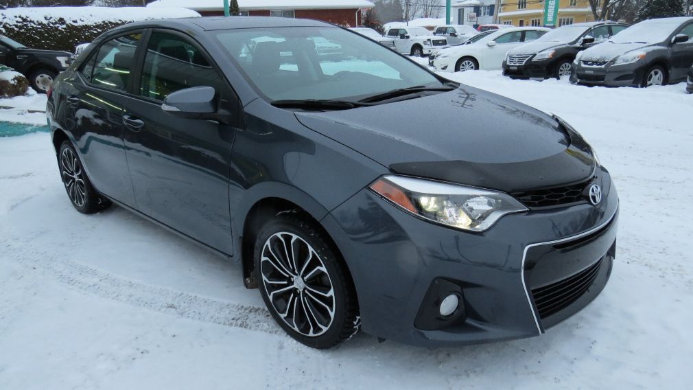 2014 Toyota Corolla S AUT A/C CUIR MAGS CAMERA TOIT GR ELECTRIQUE #0