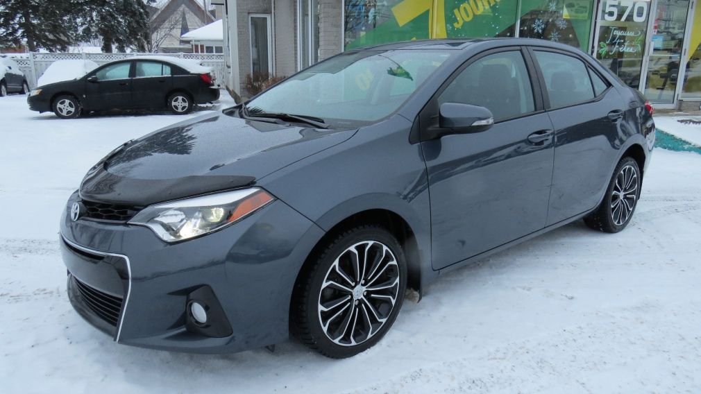 2014 Toyota Corolla S AUT A/C CUIR MAGS CAMERA TOIT GR ELECTRIQUE #2