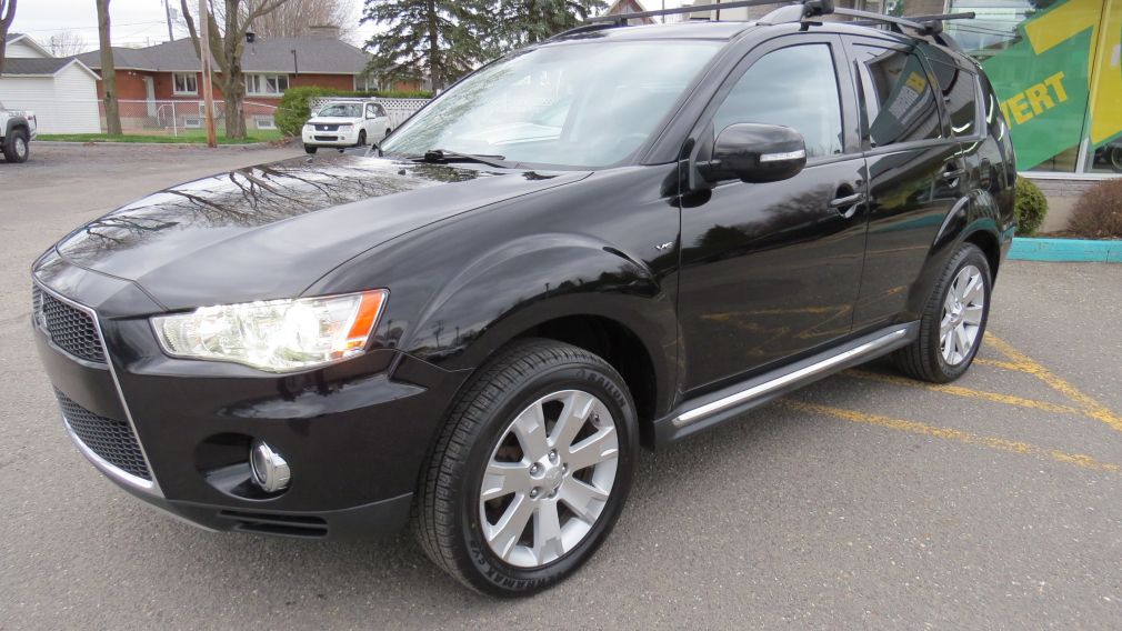 2012 Mitsubishi Outlander GT AUT AWD A/C CUIR MAGS CAMERA NAVI GR ELECTRIQUE #3