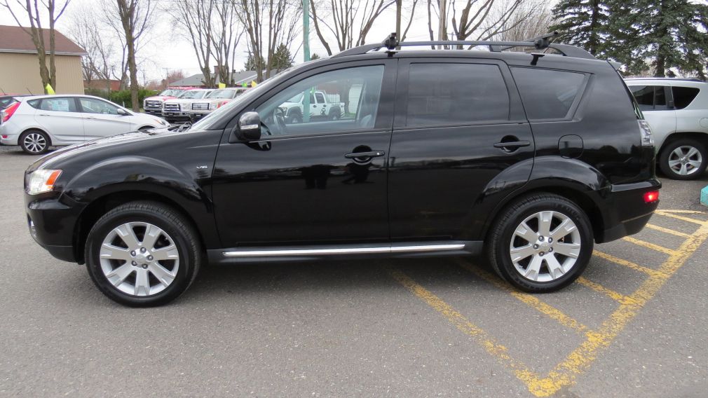 2012 Mitsubishi Outlander GT AUT AWD A/C CUIR MAGS CAMERA NAVI GR ELECTRIQUE #4