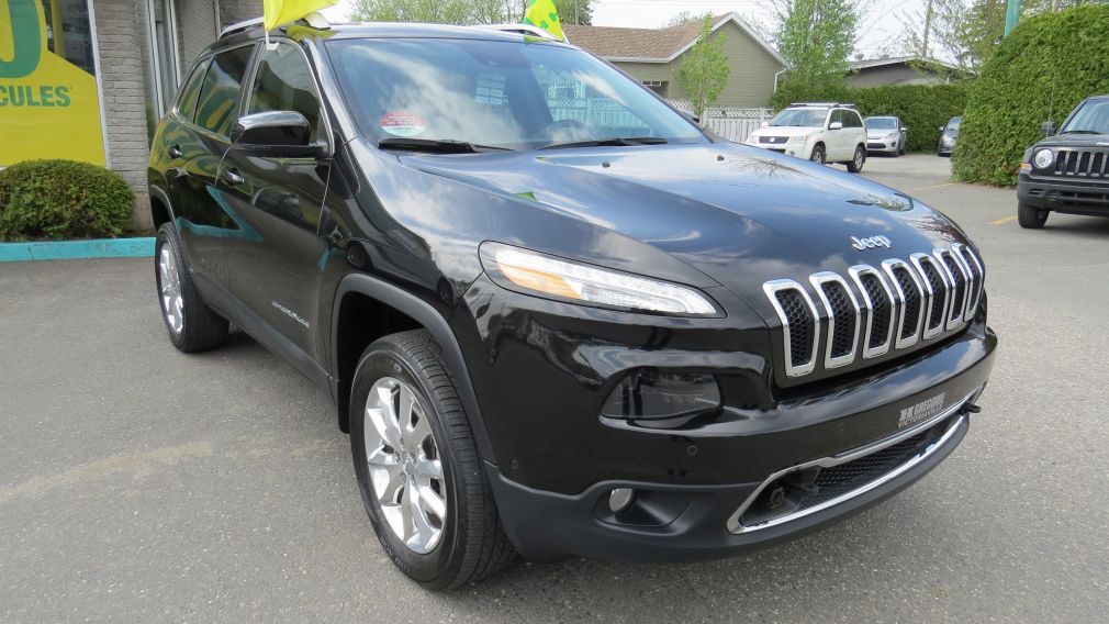 2015 Jeep Cherokee Limited AUT V6 AWD CUIR MAGS TOIT CAMERA NAVI .... #0