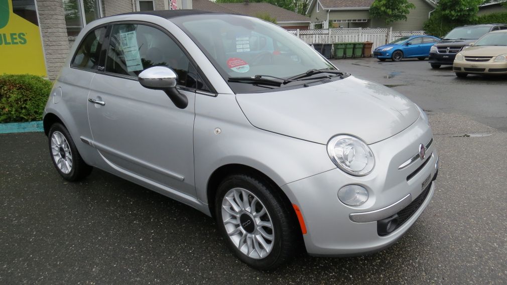 2012 Fiat 500c Lounge MAN A/C MAGS CUIRBLUETOOTH GR ELECTRIQUE #0