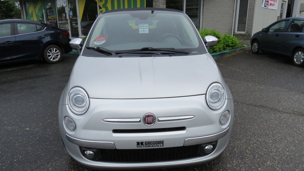 2012 Fiat 500c Lounge MAN A/C MAGS CUIRBLUETOOTH GR ELECTRIQUE #2