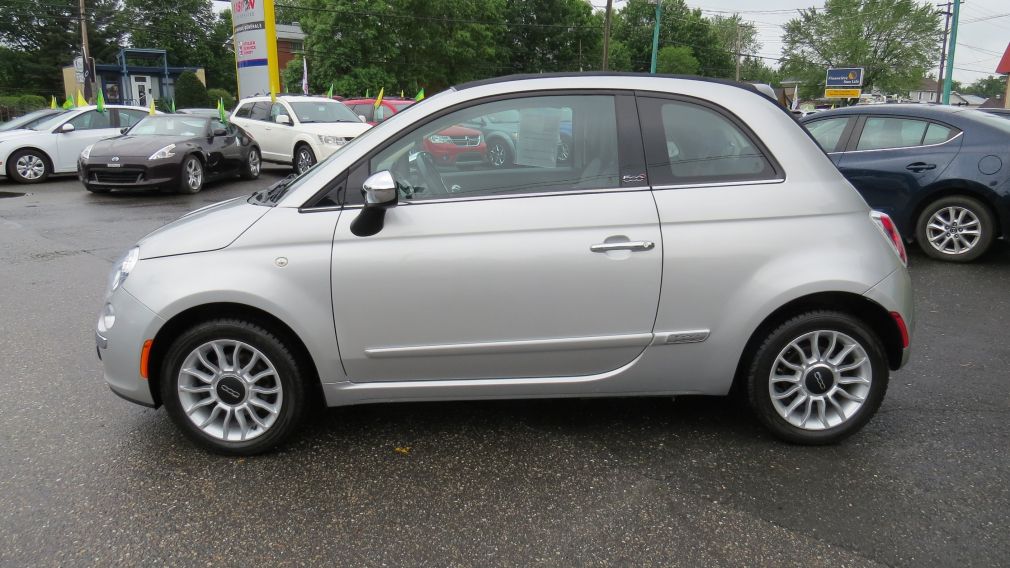 2012 Fiat 500c Lounge MAN A/C MAGS CUIRBLUETOOTH GR ELECTRIQUE #4