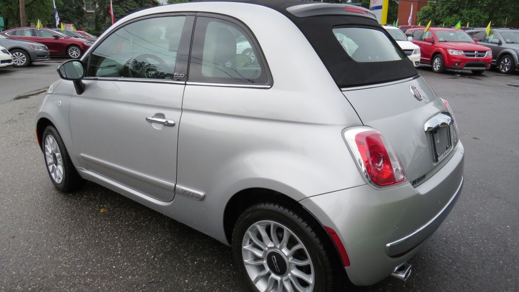 2012 Fiat 500c Lounge MAN A/C MAGS CUIRBLUETOOTH GR ELECTRIQUE #5