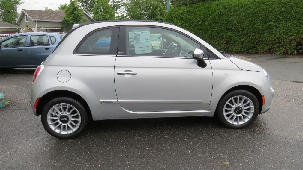 2012 Fiat 500c Lounge MAN A/C MAGS CUIRBLUETOOTH GR ELECTRIQUE #8