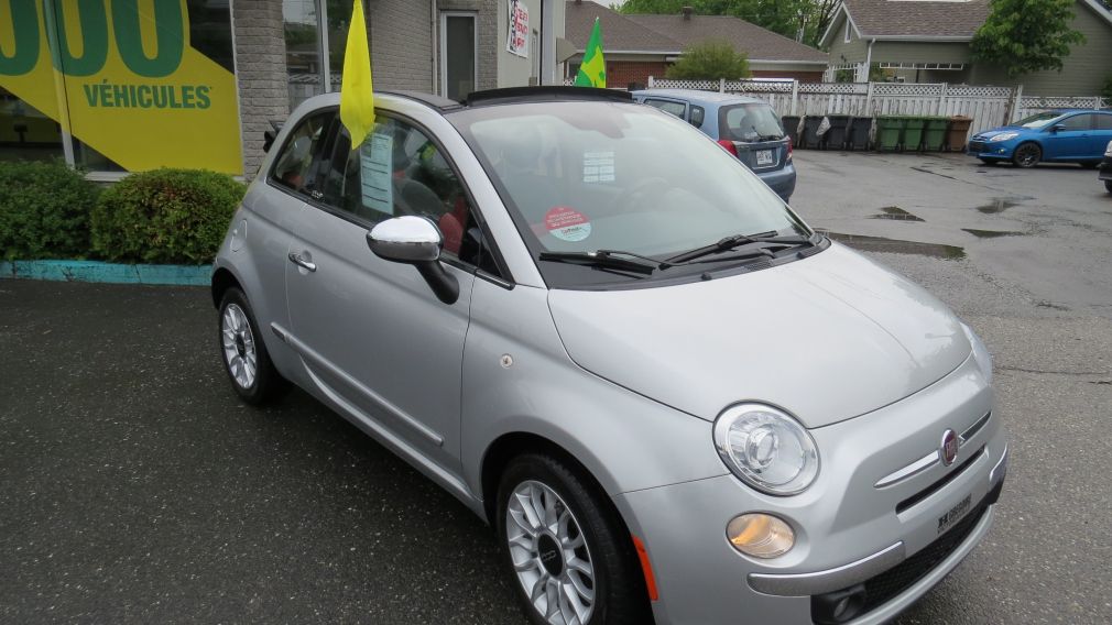 2012 Fiat 500c Lounge MAN A/C MAGS CUIRBLUETOOTH GR ELECTRIQUE #9